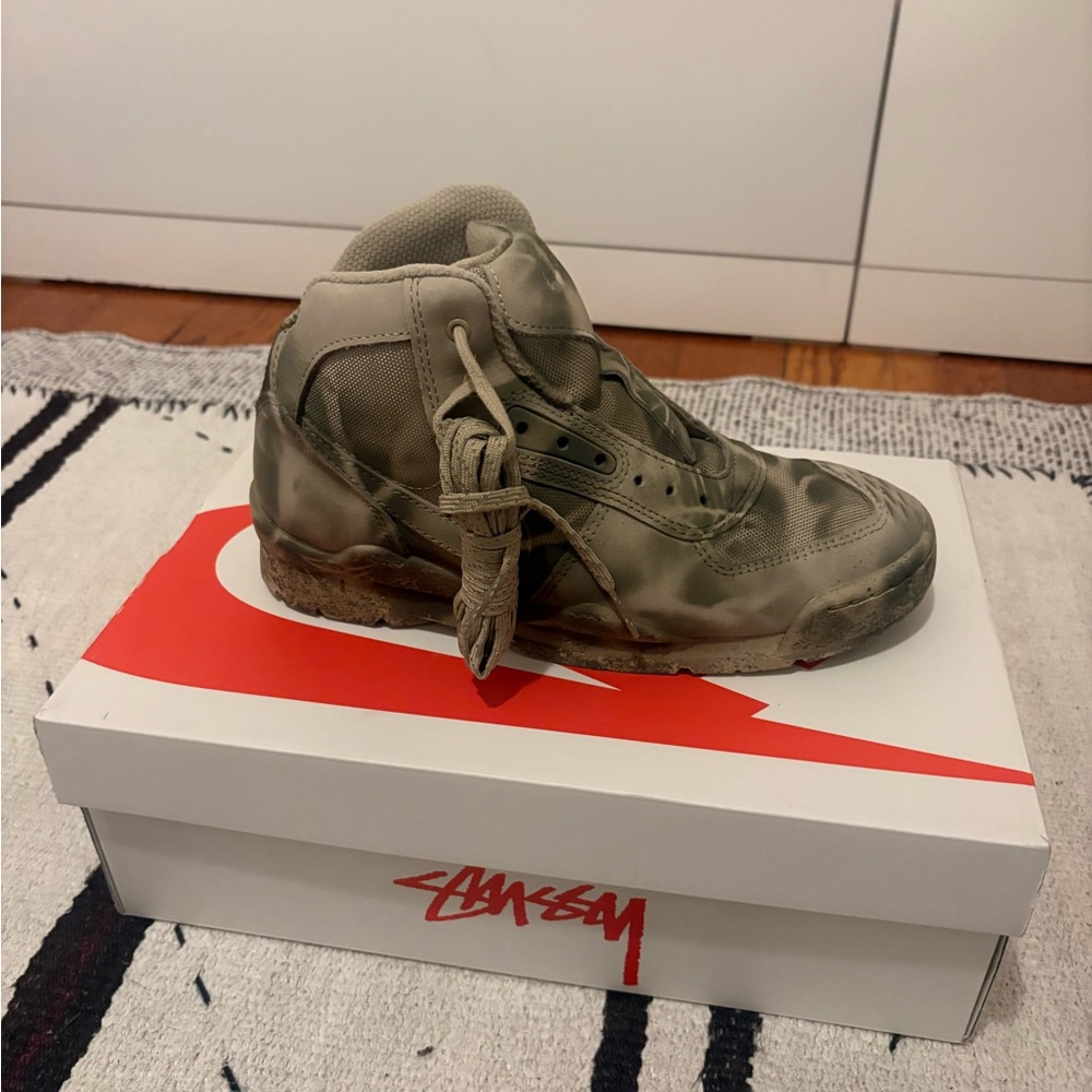 Rare Stussy Olive High-Top Sneakers